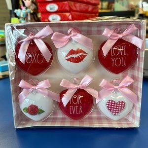 Rae Dunn Valentines Ornaments